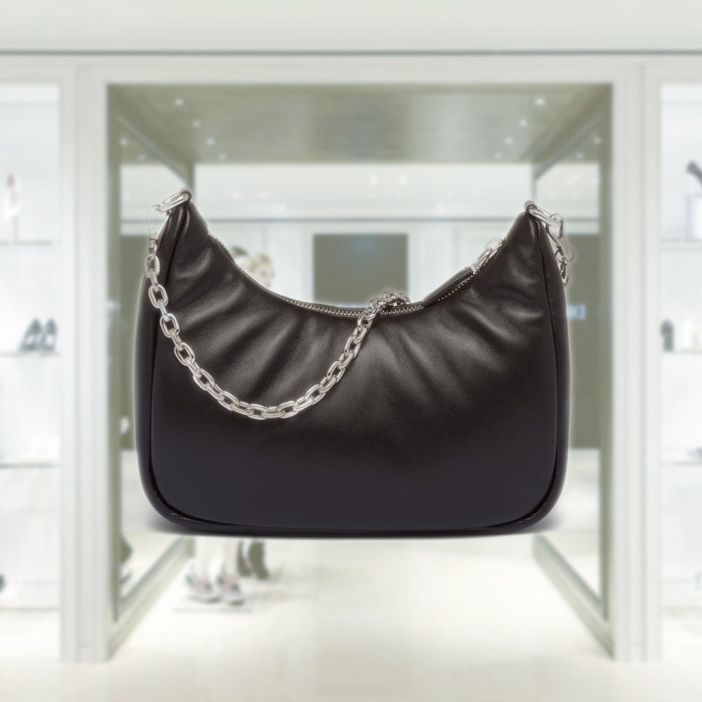 Padded nappa-leather PRD Re-Edition shoulder bag