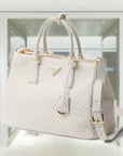 Large PRD Galleria studded leather bag