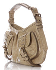 BBERRY Alligator Trench Shoulder Bag