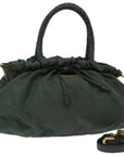PRD Hand Bag Nylon way Green Auth th