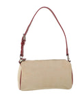 BBERRY Blue Label Shoulder Bag Canvas Beige Auth ti