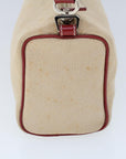 BBERRY Blue Label Shoulder Bag Canvas Beige Auth ti