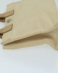 BBERRY Blue Label Hand Bag Canvas Beige Auth ti