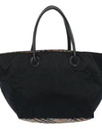 BBERRY Blue Label Tote Bag Nylon Beige Auth ti
