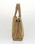 PRD Hand Bag Nylon Beige Auth ti