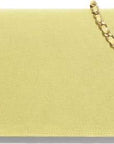Chanel Wallet On Chain – WOC Classic Caviar SiLVer-Toned Metal Light Yellow