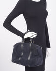 Christian DOR Boston Bag Navy Technical Fabric