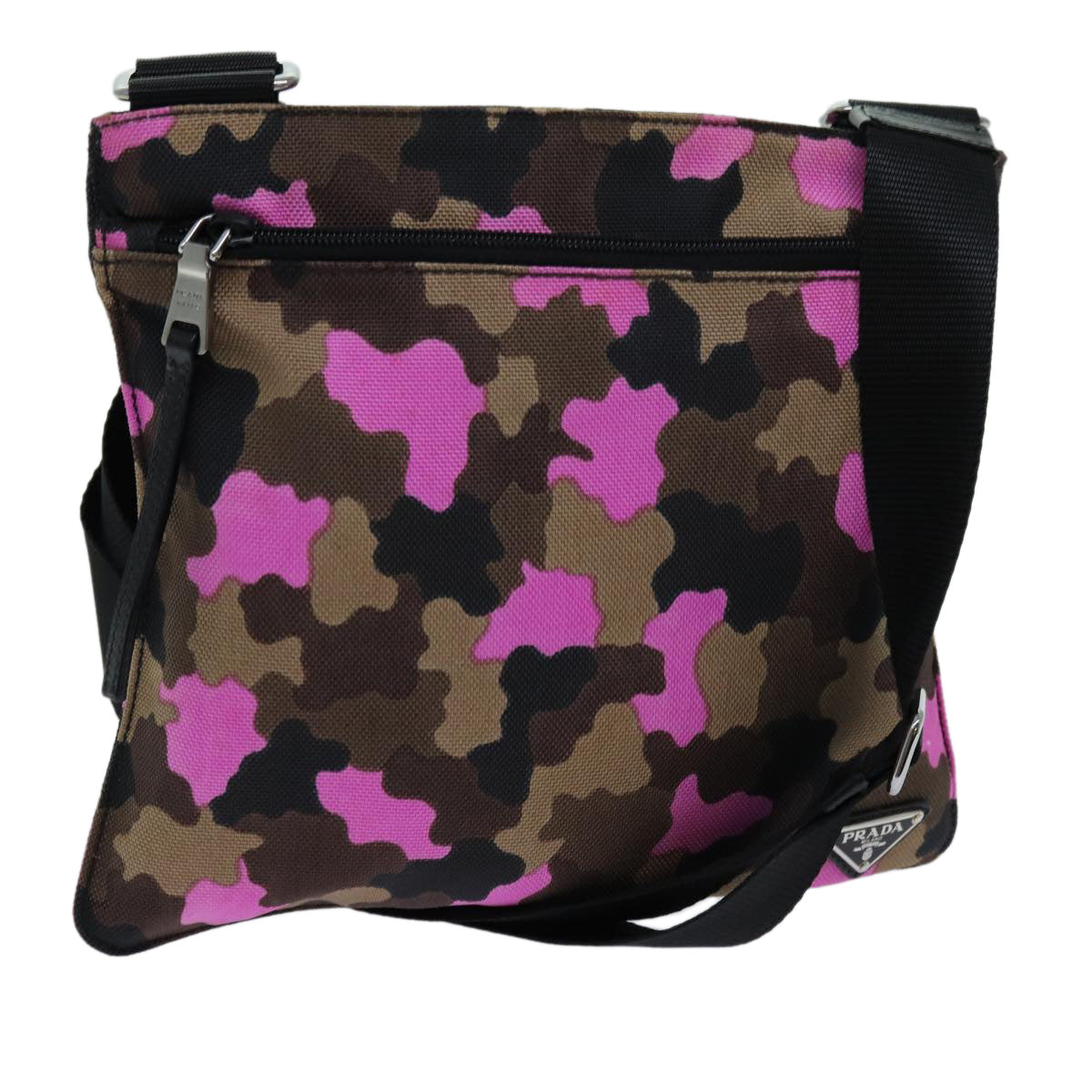 PRD Camouflage Shoulder Bag Nylon Pink VA Auth yk