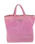 PRD Hand Bag Nylon Pink Auth yk