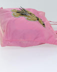 PRD Hand Bag Nylon Pink Auth yk