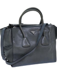 PRD Hand Bag Leather way Blue Auth yk