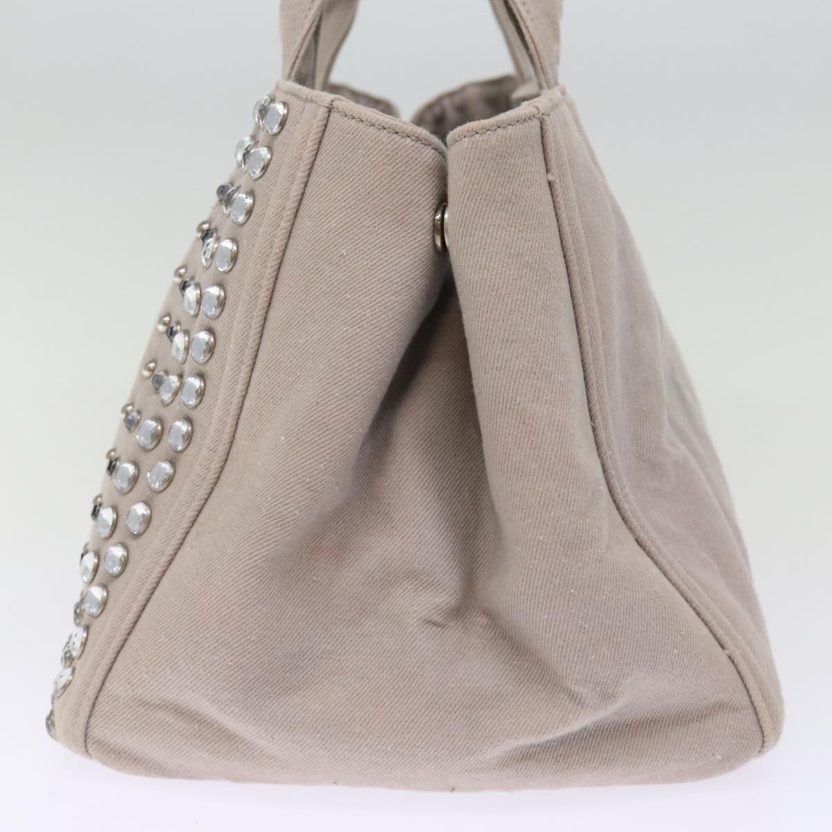 PRD Bijoux Canapa MM Hand Bag Canvas way Gray Auth yk