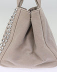 PRD Bijoux Canapa MM Hand Bag Canvas way Gray Auth yk