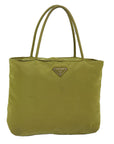PRD Hand Bag Nylon Green Auth yk