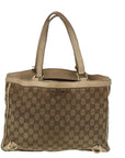 BURBERRY GCCI GG Canvas Tote Bag Nylon Set Beige White Auth yk