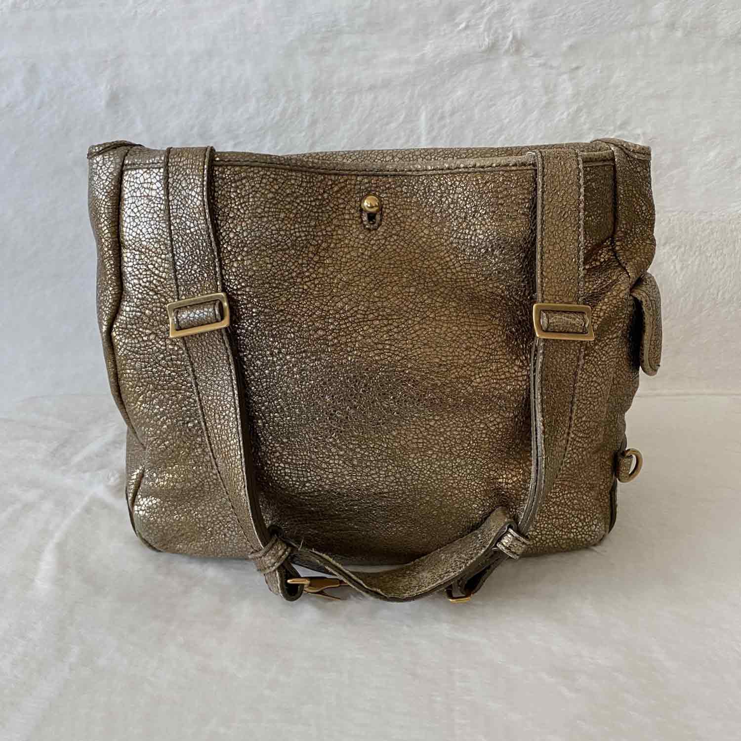 YSL Vintage Metallic Shoulder Bag