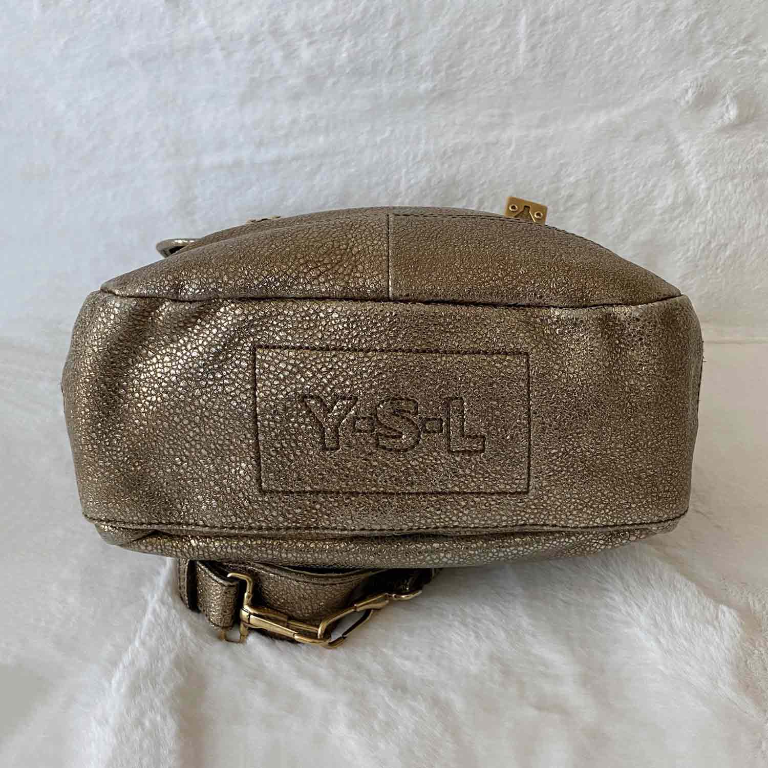 YSL Vintage Metallic Shoulder Bag